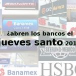 bancos jueves santo 2017